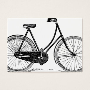 Ilustração antiga da silhueta da bicicleta do
