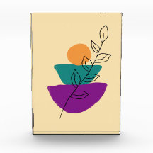 Ilustração boho de folhas
