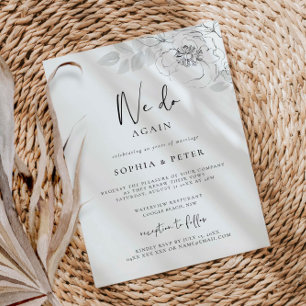 Ilustração Botânica Convite para Renovação de