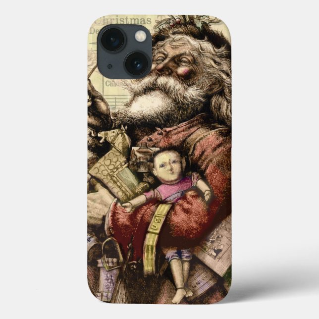 Ilustração Clássica do Papai Noel por Thomas Nast (Verso)