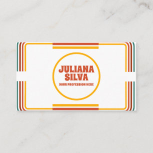 Ilustração Colorida Verde com Cartão de visita QR