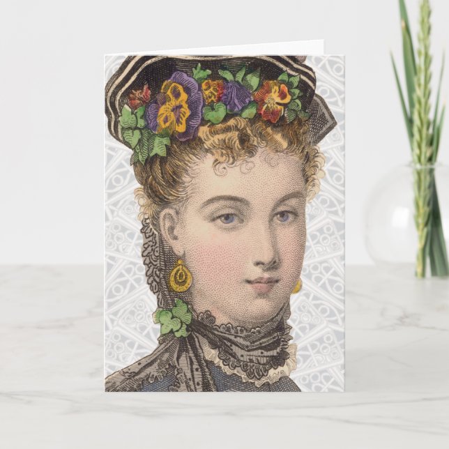 Ilustração da forma do Victorian - cartão (Frente)