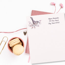 Ilustração das aves aquáticas Cor-de-rosa-pincel