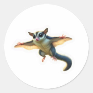 Ilustração de adesivo de pet exótico Sugar Glider 