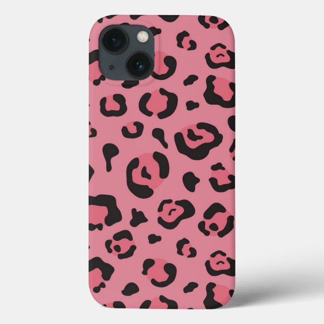 Ilustração de Animal Rosa-Leopardo (Verso)
