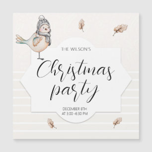 Ilustração de Aquarela de Inverno Bonito