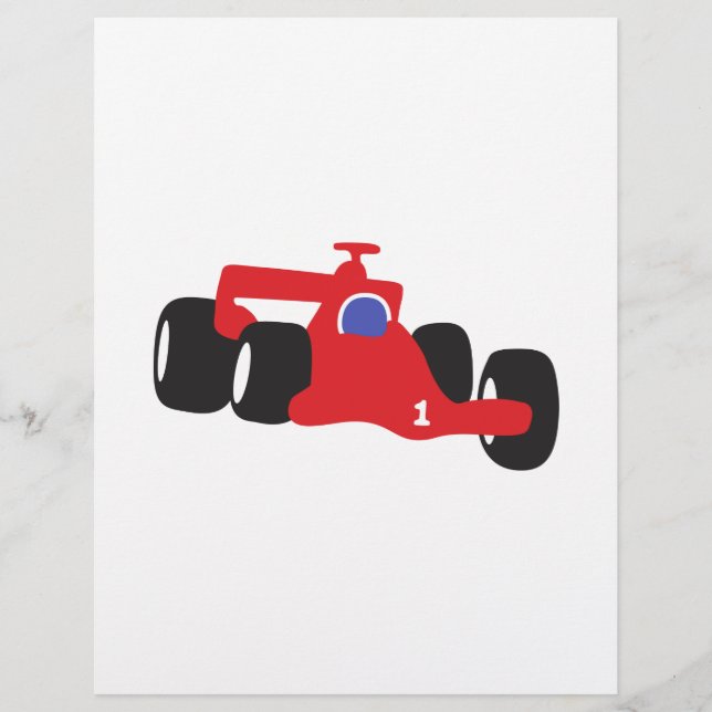 Ilustração de Auto Racing impressa em t-shirts (Frente)