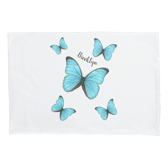 Ilustração de borboletas Morpho em desenho animado (Frente)