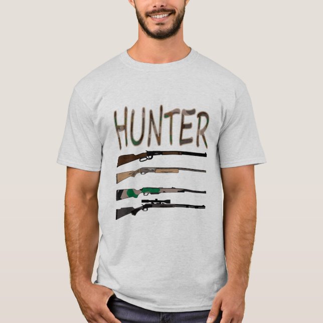 Ilustração de caça, camiseta masculina, presentes  (Frente)