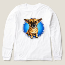 Ilustração de cachorro de desenho animado camiseta
