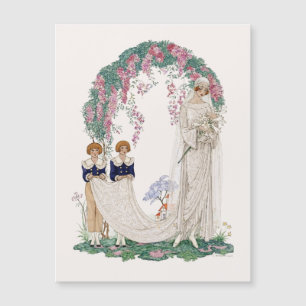 Ilustração de Casamento Art Nouveau – Noiva Vintag