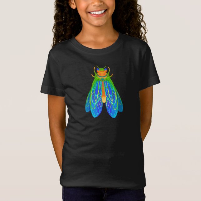 Ilustração de Cicada Colorfull, Camisa de Cicada 2 (Frente)