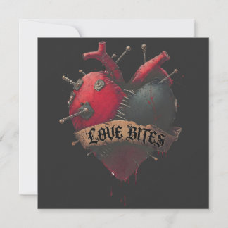 Ilustração de Coração Anatômico "Love Bites" Gótic