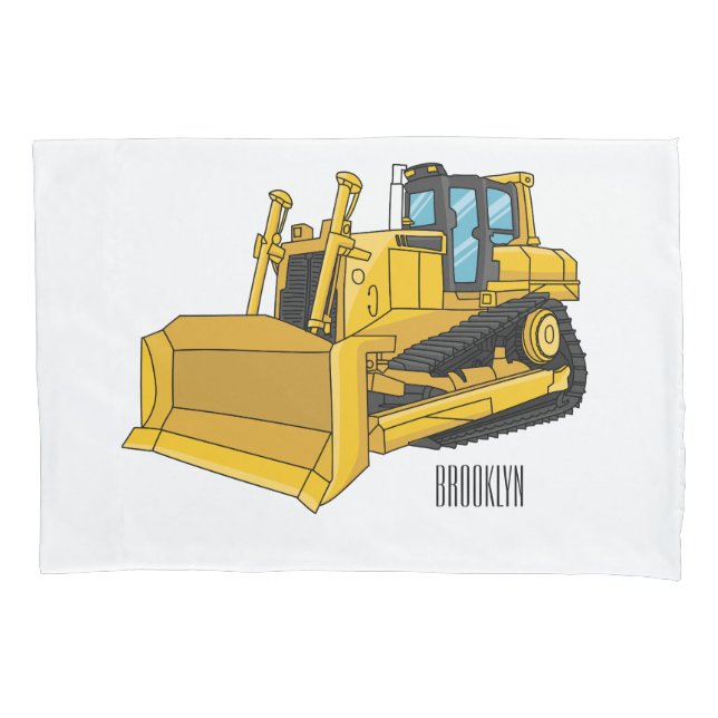 Ilustração de desenho animado Bulldozer (Frente)