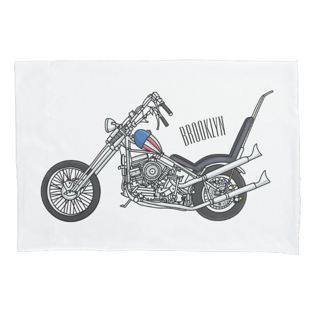 Ilustração de desenho animado Chopper Motorcycle 1 (Frente)