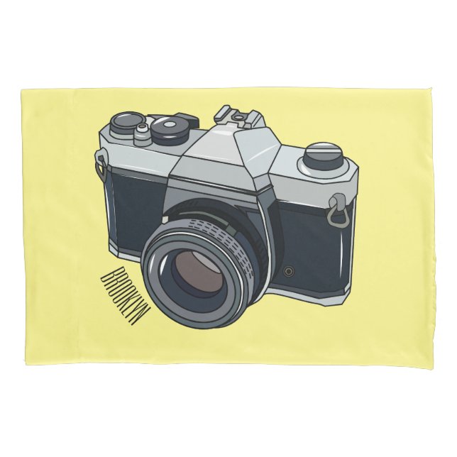 Ilustração de desenho animado com câmera de filme (Frente)