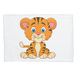 Ilustração de desenho animado de animal tigre fofo