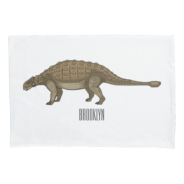 Ilustração de desenho animado de Ankylosaurus (Frente)
