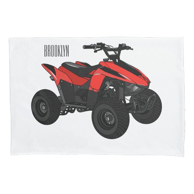 Ilustração de desenho animado de bicicleta atv (Frente)