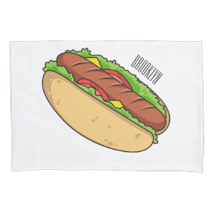 Ilustração de desenho animado de cachorro quente