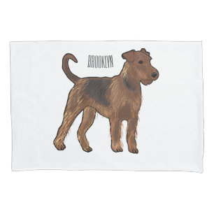 Ilustração de desenho animado de cão Airedale terr