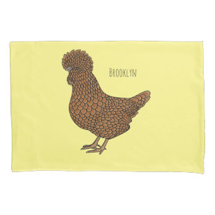 Ilustração de desenho animado de frango polado Cha
