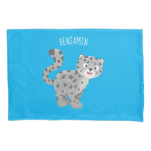 Ilustração de desenho animado de leopardo-da-neve