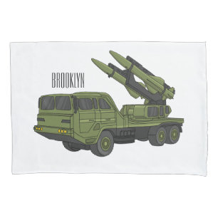 Ilustração de desenho animado de mísseis militares