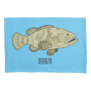 Ilustração de desenho animado de peixe-grua