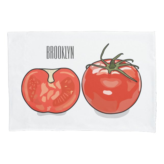 Ilustração de desenho animado de tomate (Frente)