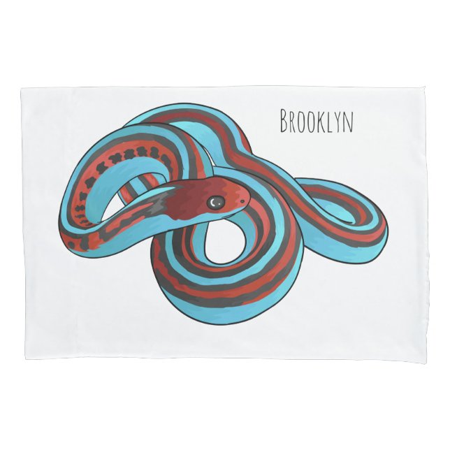 Ilustração de desenho animado do cobra de garter d (Frente)