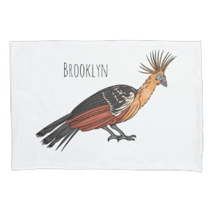 Ilustração de desenho animado do pássaro Hoatzin 