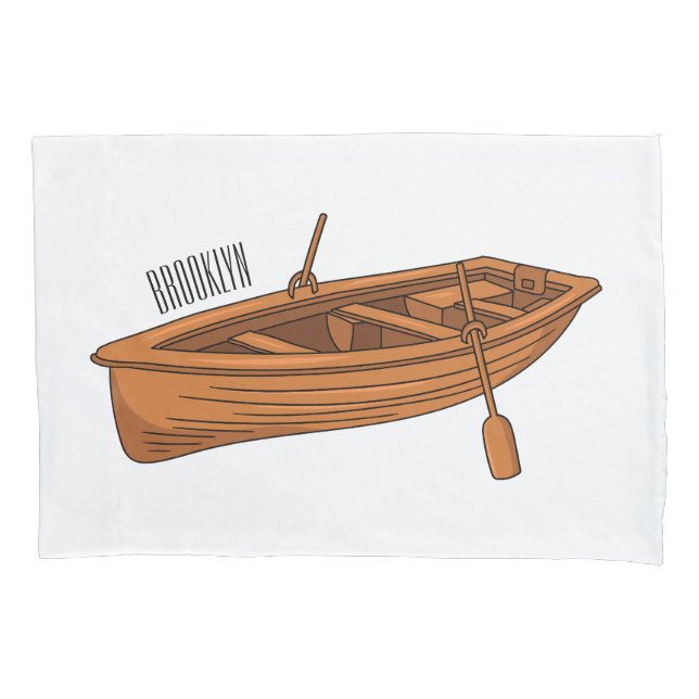 Ilustração de desenho animado em Rowboat (Frente)