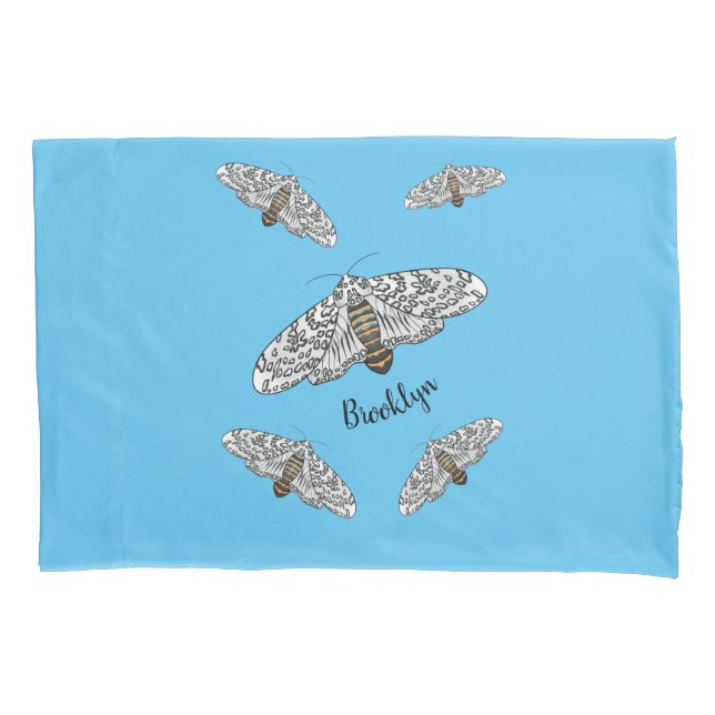 Ilustração de desenho animado gigante da traça-leo (Frente)