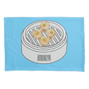 Ilustração de desenho animado Shumai dim sum