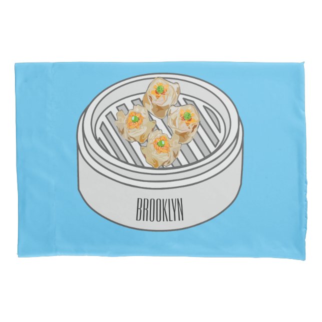 Ilustração de desenho animado Shumai dim sum (Frente)