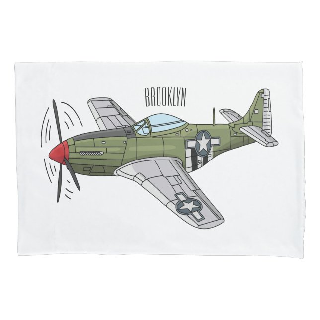 Ilustração de desenho de avião militar (Frente)