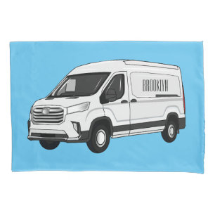 Ilustração de desenho de carrinha de entrega