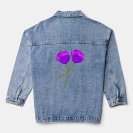 Ilustração de Flores Liláticas Roxas