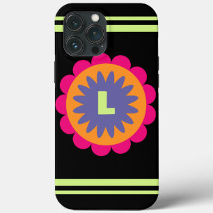 ilustração de formas florais laranja e rosa
