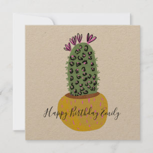 Ilustração de Impressão Animal de Cactus