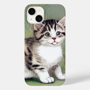 Ilustração de Kitten com Striped Vintage