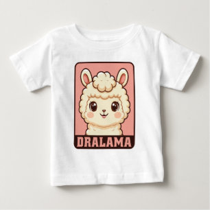 Ilustração de lhama fofa em camiseta