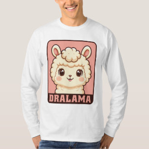 Ilustração de lhama fofa em camiseta