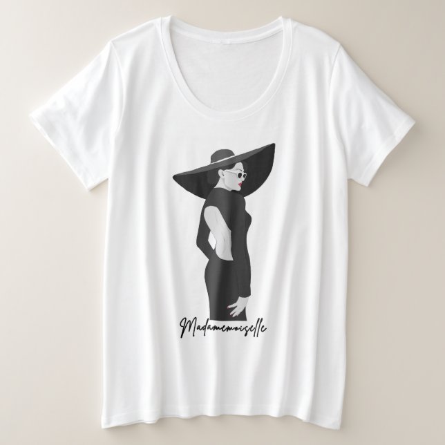 Ilustração de Madamemoiselle T-Shirt (Frente do Design)