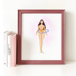 Ilustração de Moda Minimalista, Impressão de Arte