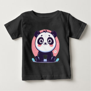 Ilustração de Panda Fofo Camiseta de Bebê - Sonho 