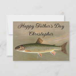 Ilustração de Peixes de Trout Brook Americano