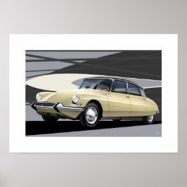 Ilustração de Poster de Citroen DS