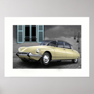 Ilustração de Poster de Citroen DS
